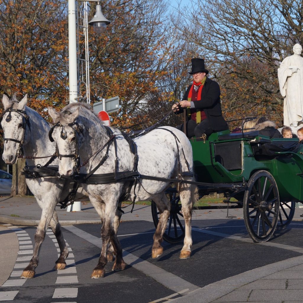 Bideford was transformed into a scene from the past as the town's first-ever Victorian Frost Fair